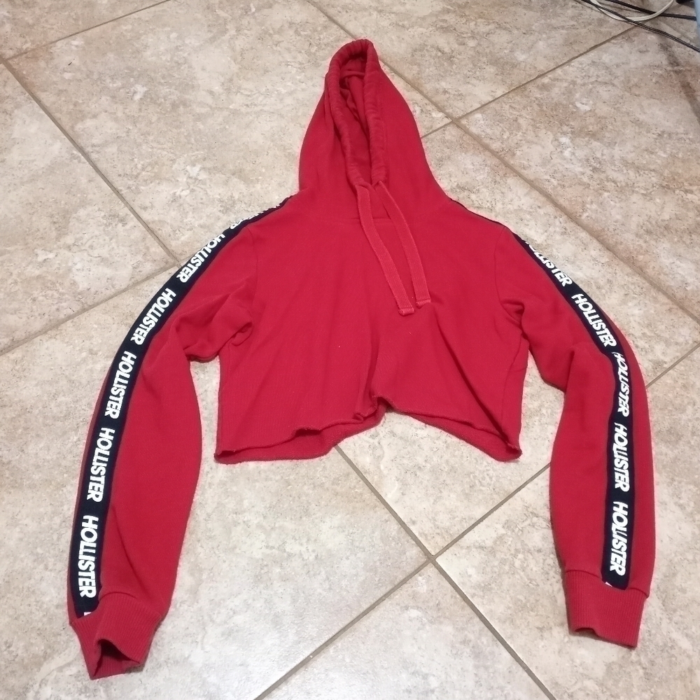 Hollister Cropped Hoodie Size Small